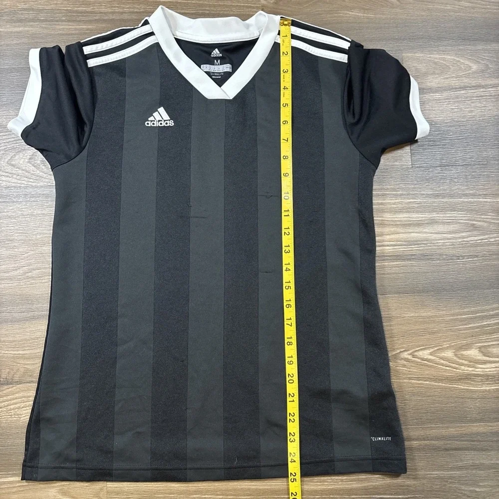 Adidas Climalite Stripped Soccer Jersey Size M